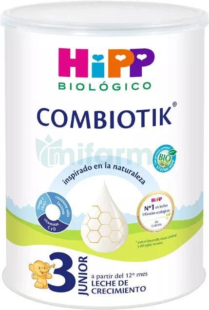 HIPP Combiotik Leche de Crecimiento Biologica 3 800 gr