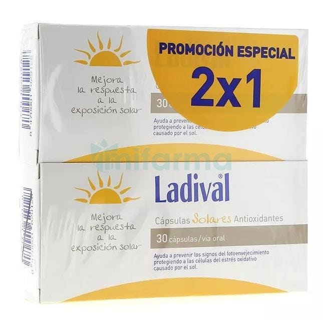 Ladival Capsulas Solares Antioxidantes 30 cap DUPLO