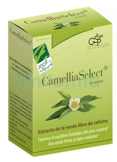 100 Natural Camellia Select Antioxidante 60 Capsulas