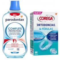 Parodontax Colutorio Complete Protection 500 ml Corega Ortodoncias Ferulas Tabletas 66 uds