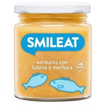 Smileat Tarrito de Verduras con Lubina y Merluza 100 Ecologico 230 gr