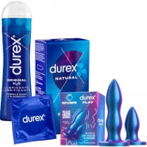 Durex DEEP DEEPER Set de Plugs Anales Original Lubricante Intimo 50 ml Natural Plus Easy On Preservativo 12 Uds