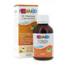 PEDIAKID 22 Vitaminas Oligoelementos Jarabe Infantil Albaricoque 125 ml